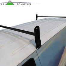 BETTER AUTOMOTIVE Universal 2 Bars Roof Ladder Rack for Van with Rain Gutter 600 LBS Capacity Utility Adjustable Cross Bar with Stopper for Kayak Canoe Ladder Lumber Pipes Cargo Carrier Accessories