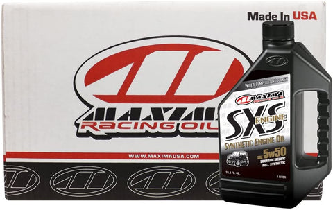 Maxima Racing Oils CS30-18901-12PK-12PK 5W-50 SXS Synthetic Side by Side Engine Oil - 12 L, (Pack of 12)