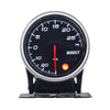 Turbo Boost/Vacuum Gauge Kit 2 Inch 7 Color 30 PSI, Smoke Lens, Black Dial, with Electronic Sensor, for 12V Car and Truck