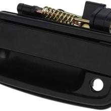 AUTEX 2pcs Exterior Front Left Right Door Handles Smooth Black Driver Passenger Side Compatible with Toyota Tacoma 1995 1996 1997 1998 1999 2000 2001 2002 2003 2004 Door Handles 79344 79345 TO1310128