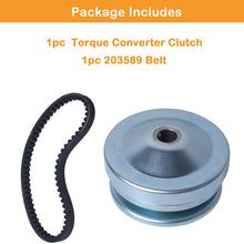 30 Series Torque Converter Clutch, 3/4" Bore with 203589 Go Kart Drive Belt compatible with Comet 219552, TAV2 30-75 Manco 5957