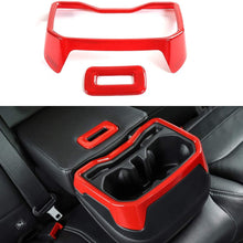 YiXunTen for 2018+ Jeep Wrangler JL Red ABS Car Interior Dashboard Air Conditioner Air Outlet Vent Ring Cover Frame Decor Sticker Decal Trim