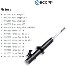 Shocks Struts,ECCPP Front Pair Shock Absorbers Strut Kits Compatible with 1994-2001 Acura Integra,1992-1995 Honda Civic,1993-1997 Honda Civic del Sol 341138 71945 341139 71946