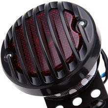 KATUR Black Motorcycle Side Mount Tail Light Brake License Plate Bracket Taillight for Suzuki Yamaha Honda Harley Bobber Chopper
