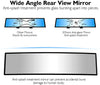 ELUTO Wide Angle Rear View Mirror Car Rear View Mirror Universal Convex Curve Rear View Mirror Clip on Original Mirror 12'' (305mm) for Cars SUV Trucks