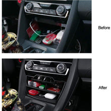 Thenice for 10th Gen Civic Central Console Storage Box Coins Trays Cards Organizer with USB Extension Cable for Honda Civic Sedan 2016 2017 2018 2019 2020