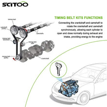 SCITOO Timing Belt Water Pump Kit Include Timing Belt Water Pump Tensioner Bearing and vavle cover gasket,ADP81273DA899S Automotive Replacement parts Fits 2006-2010 Kia Spectra Sportage 2.0