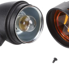Motorcycle Turn Signals Light, XINDELL 2 Pcs Aftermarket Incandescent Blinkers 3 Wire Chrome Bulb Indicators Bobber Turn Signals for Harley Honda Yamaha Suzuki Kawasaki Cruiser Mini Chopper Frame