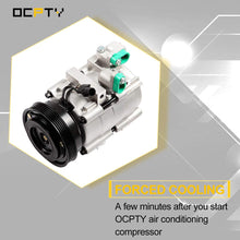 OCPTY AC Compressor with Clutch Compatible with H-yundai Santa Fe Kia Magentis Optima Hyundai Sonata 2001-2006 CO 10703C