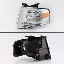 For 2007-14 Ford Expedition 4-Door SUV Driver Side Only Headlight Assembly Chrome Housing Clear Lens