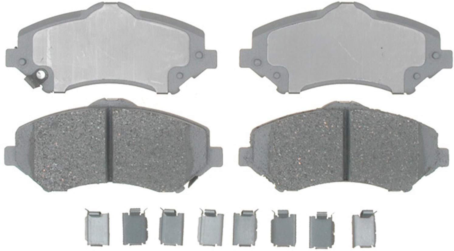 ACDelco 14D1273CH Advantage Ceramic Front Disc Brake Pad Set with Hardware