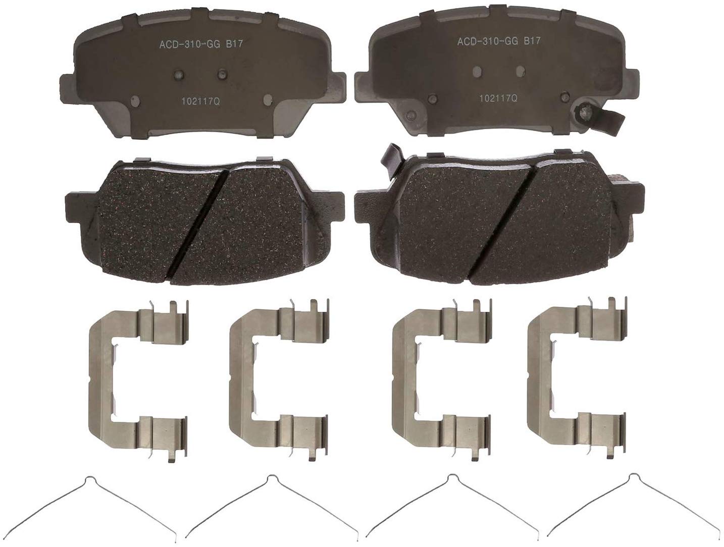 ACDelco 14D1815CH Advantage Disc Brake Pad Set