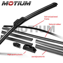 MOTIUM OEM QUALITY 24" + 19" Premium All-Season Windshield Wiper Blades,1 Year Warranty(Set of 2)…