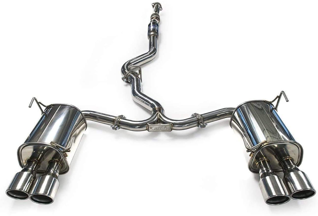 Invidia (HS15STIG3T) Q300 Rolled Titanium Quad Tip Cat-Back Exhaust System for Subaru WRX/STI