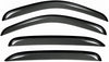 VioGi New 4pcs for 07-13 Chevy/GMC Crew Cab Pickup Dark Smoke Out-Channel/Outside Mount Style Wind Sun Rain Guard Vent Shade Deflector Window Visors