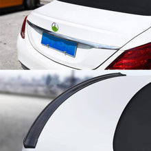 COOL·CAR 4.9ft (150cm) Universal Black Carbon Fiber Trunk Spoiler Lip Kit Car Rear Spoiler Exterior Rear Spoiler Kit Universal Fits for Most Cars Punch-Free Installation (Carbon Black long150cm)