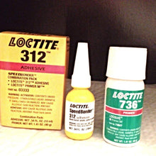 Loctite Adhesive Glue 2 Part Kit Speedbonder #312 Bonds, Glass, Metal, Plastic