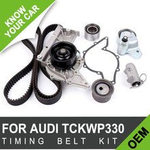 SCITOO Engine Timing Belt Kit Fits 2002-2006 for Audi A4/ A4 Quattro A6/ A6 Quattro 3.0L
