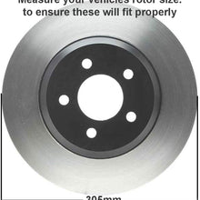 Detroit Axle - 305mm Front Drilled and Slotted Brake Kit Rotors w/Ceramic Pads w/Hardware & Cleaner & Fluid for 04-05 Buick Rainier - [04-05 Isuzu Ascender] - 02-05 Chevy Trailblazer/GMC Envoy