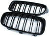 Front Grille, Kidney Grill Replacement for BMW 3 Series F30 F31 (ABS, Gloss Black)