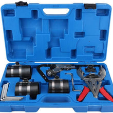 Piston Ring Compressor Kit Professional Piston Ring Service Tool Set Auto Engine Motor Cleaning Ring Expander Compressor