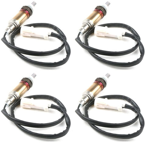 MOSTPLUS O2 Oxygen Sensor Front Rear Down/Upstream Compatible with Ford Mercury (Set of 4) Replace 11171843 15717