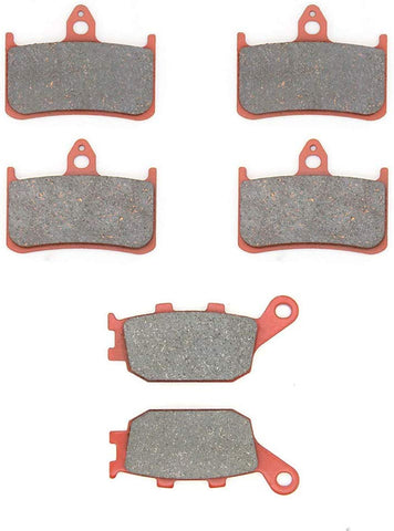 MEXITAL 1 Set Ceramic Motorbike Brake Pads Front and Rear for CB 900 F Hornet 919 (02-07)/CB 1000 F (93-97)/VTR 1000 F (97-06)/CBR 900 RR (92-97)/CB 1000 (94-95)/VTR 1000 F Super Hawk (98-05)