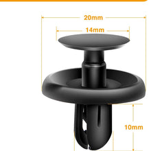 GOOACC 100pcs Push-Type Retainer for Lexus Toyota Body Clips,Splash Shield Clips 90467-07201 Replacement Fasteners, Quality Nylon Push Rivets with Bonus Fastener Remover