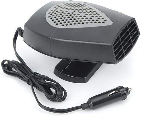 Qiilu Car Heater Fan,DC12V/24V Car Portable Heater Fan Windscreen Demister Defroster Vehicle Heater Fan Defrosting Snow Heater