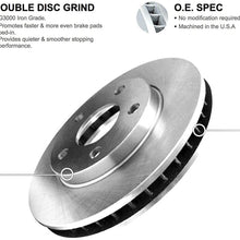 For 2013-2015 Mazda CX-5 Front Rear eLine Plain Brake Rotors Kit + Ceramic Brake Pads