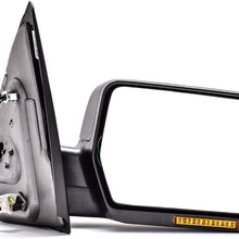 DEDC Left Driver Side Power Heated with Front Turn Signal Light Towing Mirrors for 2004-2006 Ford F150 Series