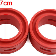 uxcell Type-D Red Universal Car Auto Rubber Shock Absorber Spring Bumper Buffer Power Cushion 2pcs
