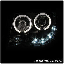 ACANII - For 2005-2011 Toyota Tacoma LED DRL Halo Ring Black Housing Projector Headlights Headlamps, Driver & Passenger