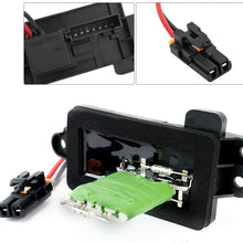 HVAC Blower Motor Resistor Kit with Harness Compatible with Silverado, Tahoe, Suburban, Avalanche, GMC Sierra, Yukon, Cadillac Escalade - Replaces# 89019088, 973-405, 15-81086, 22807123