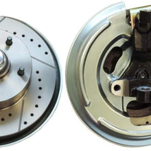 Inline Tube Compatible with 1967-1974 GM A F X Body Front Disc Brake Conversion Kit Cross Drilled Slotted Rotors (N-2-1)