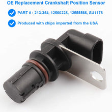 Crankshaft Position Sensor, Crank Position Sensor Replaces 213-354, 213354, 12560228 for Chevy Avalanche Express Silverado Suburban Tahoe Trailblazer, GMC Envoy Savana Sierra Yukon, Cadillac and More