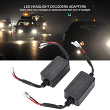 Akozon Decoders Error Cancelers 2Pcs H1 H3 LED Headlight Decoders Anti Flicker Adapters Flash Error Warning Cancelers