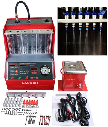 LAUNCH Autool CNC602A AUTO Car Fuel Injectors Ultrasonic Wave Cleaner Injection Tester with Free 110V Transformer