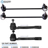 ECCPP Sway Bar Link Kit 2006 2007 2008 2009 2010 2011 For Kia Rio 2006 2007 2008 2009 2010 2011 For Kia Rio5 - Front Sway Bar End Links Outer Tie Rod Ends