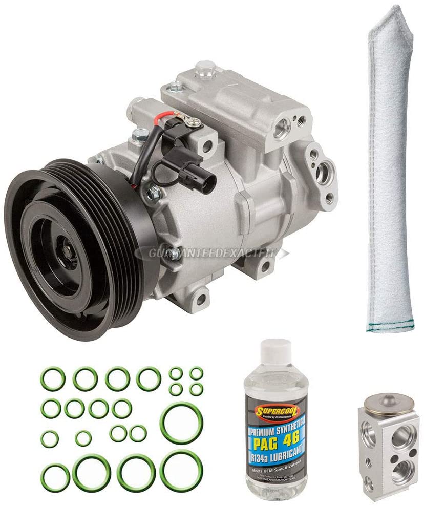 For Kia Forte 2010 2011 2012 2013 AC Compressor w/A/C Repair Kit - BuyAutoParts 60-82833RK New