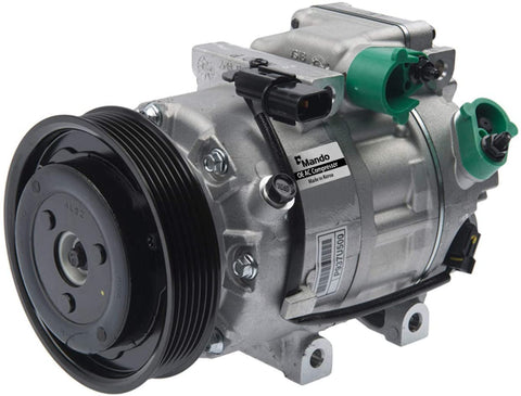 New Mando 10A1099 AC Compressor with Clutch Original Equipment (Pre-filled Oil)