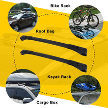 LEDKINGDOMUS Cross Bars Roof Racks Compatible for 2013-2018 Toyota RAV4, Aluminum Rooftop Luggage Crossbars Cargo Bag Carrier with Locks Carrying Bike Canoe Kayak