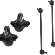Detroit Axle - 4pc Front Lower Ball Joints & Sway Bar Kit for A3 - A3 Quattro - [Eos - Golf- GTI - Jetta - R32 - Rabbit] - without Automatic Leveling Headlights