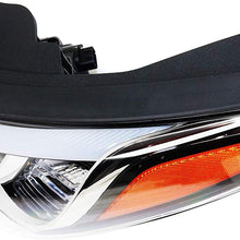 Headlight Compatible with HYUNDAI SONATA 2015-2017 LH Assembly HID with HID Kit