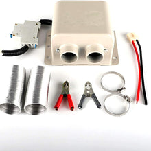 Portable Car Fan Heater 12V/ 24V Car Heater 600W/ 800W 2 Holes Heated Fan Heaters Windshield Defroster Demister for Glasses (600W,12V)
