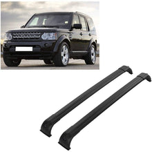 Roof Rack Crossbars, 2Pcs Black 165lb Rack Rail Top Luggage Carrier Kit With Keys for Land Rover Discovery 4 LR4 2010-2016