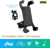 kingneed Bike Scooter Phone Mount Universal Bicycle Cell Phone 4''-8'' Display Stand Holder Anti Shake and Stable Cradle Clamp with 360° Rotation for iPhone Android GPS