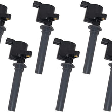 DEAL Pack of 6 New Ignition Coils For Escape Five Hundred Freestyle Taurus Mazda Tribute Mercury Mariner Montego Sable 3.0L V6 Compatible With DG486 DG500 DG513 FD495