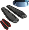 Turbo Bonnet Vent Cover Hood, 2pcs Universal Carbon Fiber Style Car Air Flow Intake Decorative Scoop Hood