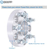 ECCPP 2x 5 Lug 5x4.5 Hub Centric Wheel Spacers 5x4.5 5x114.3mm 12x1.25 66.1mm 1 inch Compatible with for Infiniti Q45 Q50 Q60 Q70 Q70L for Infiniti EX35 EX37 FX35 FX45 FX50